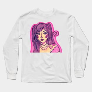 Cute girl art Long Sleeve T-Shirt